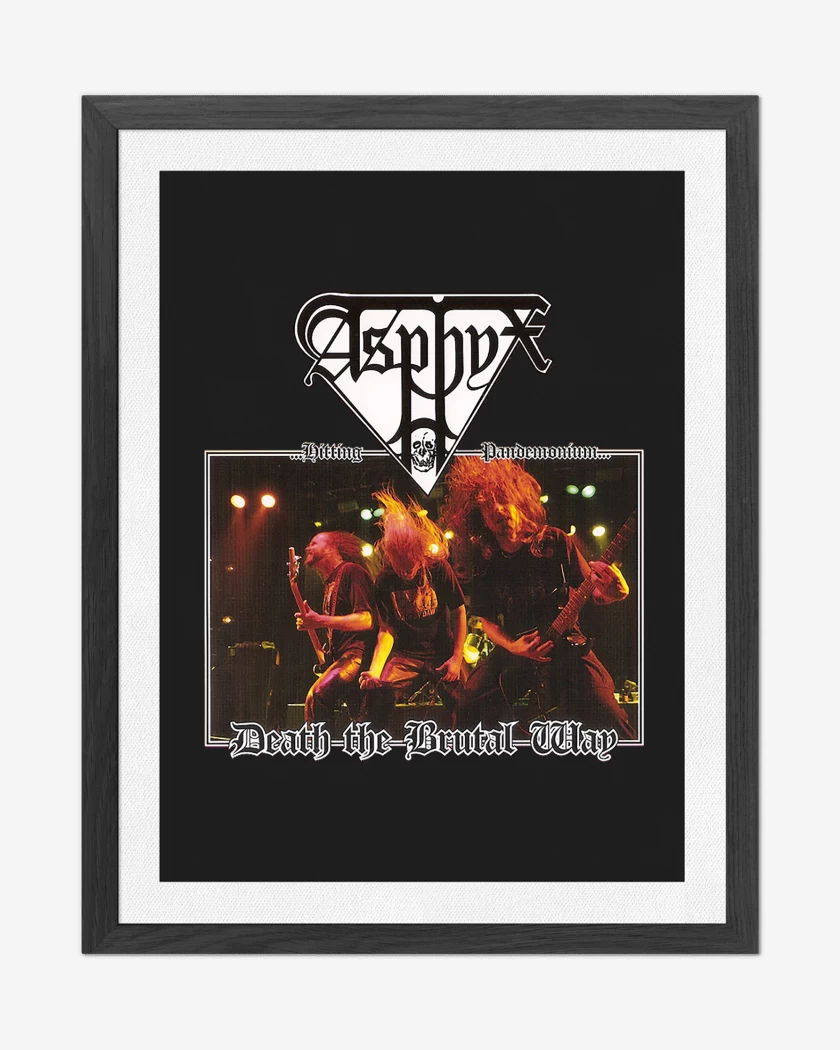 Cuadro decorativo Negro de Asphyx Death The Brutal
