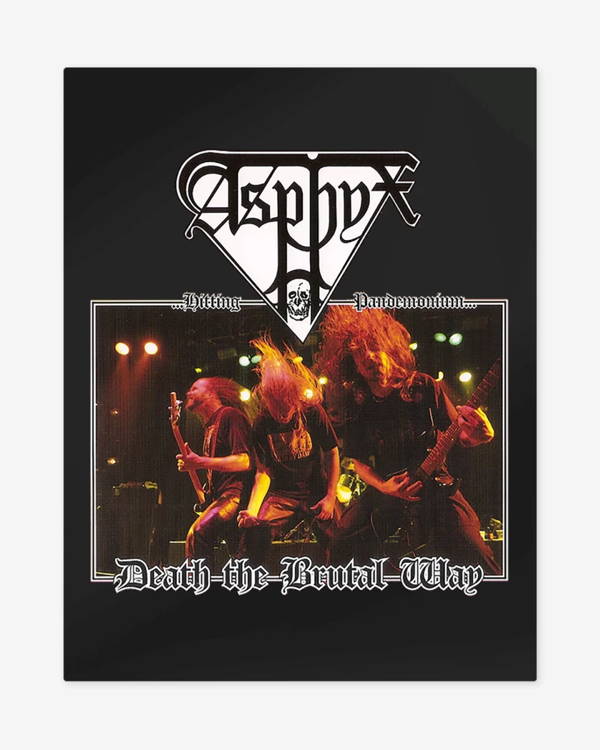 Print metalico Negro de Asphyx Death The Brutal