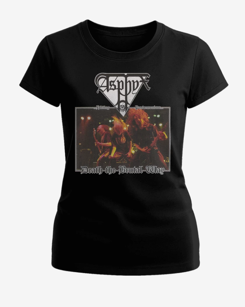 Polera de Mujer Negro de Asphyx Death The Brutal