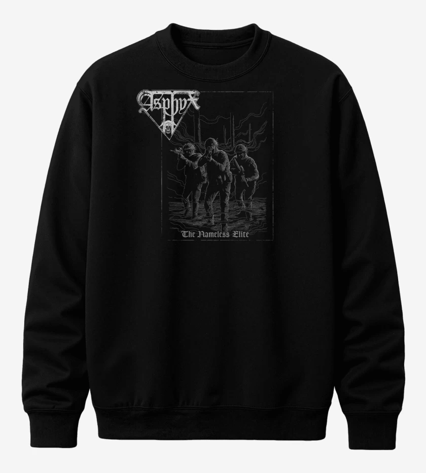 Poleron polo Negro de Asphyx The Nameless Elite