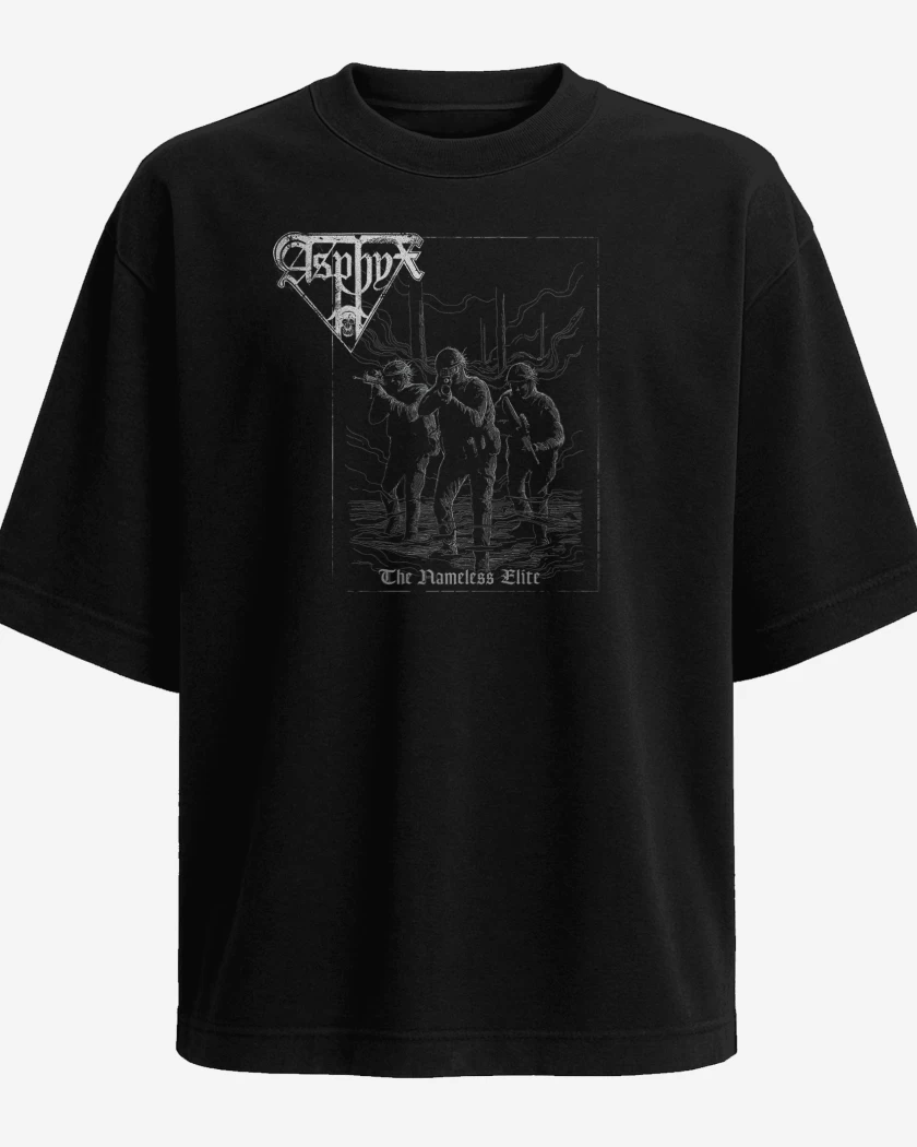 Polera Oversize Negro de Asphyx The Nameless Elite
