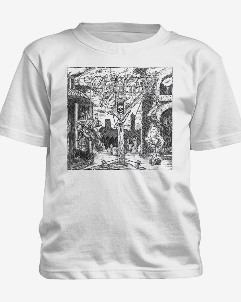 Polera de niño Blanco de Asphyx Abomination