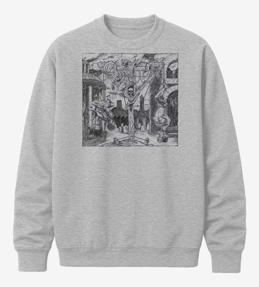 Poleron polo Gris Melange de Asphyx Abomination