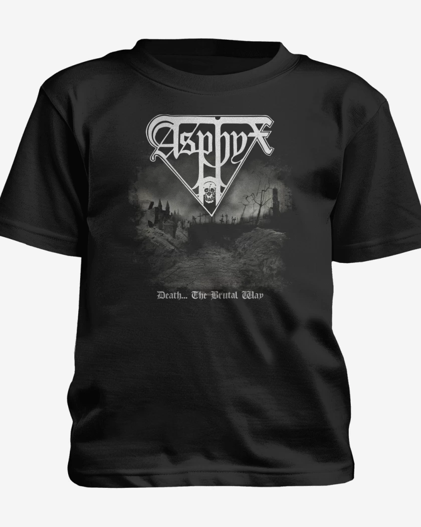 Polera de niño Negro de Asphyx Death The Brutal Way