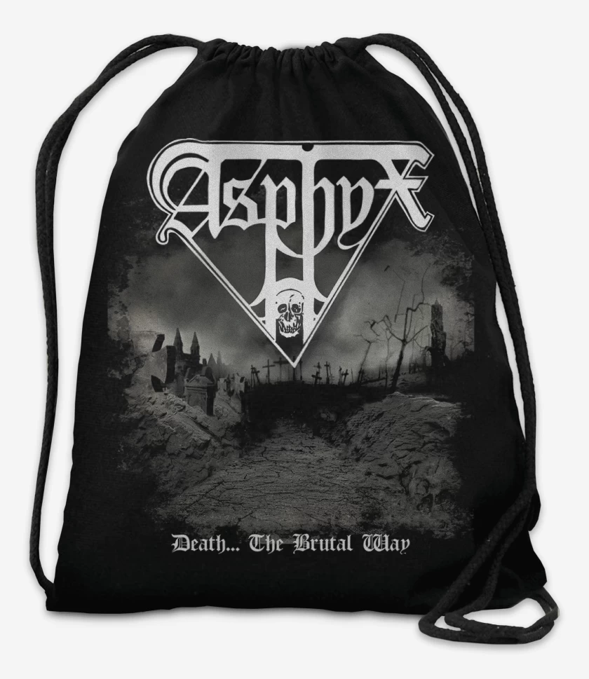 Mochila Negro de Asphyx Death The Brutal Way