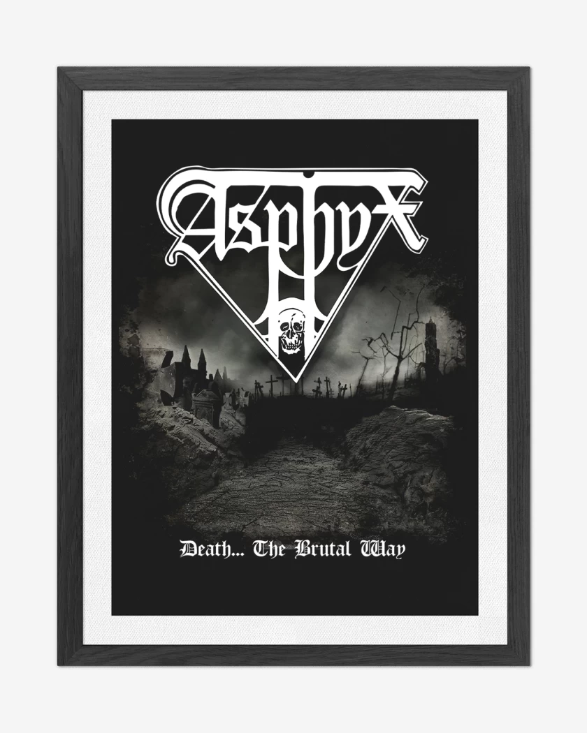 Cuadro decorativo Negro de Asphyx Death The Brutal Way