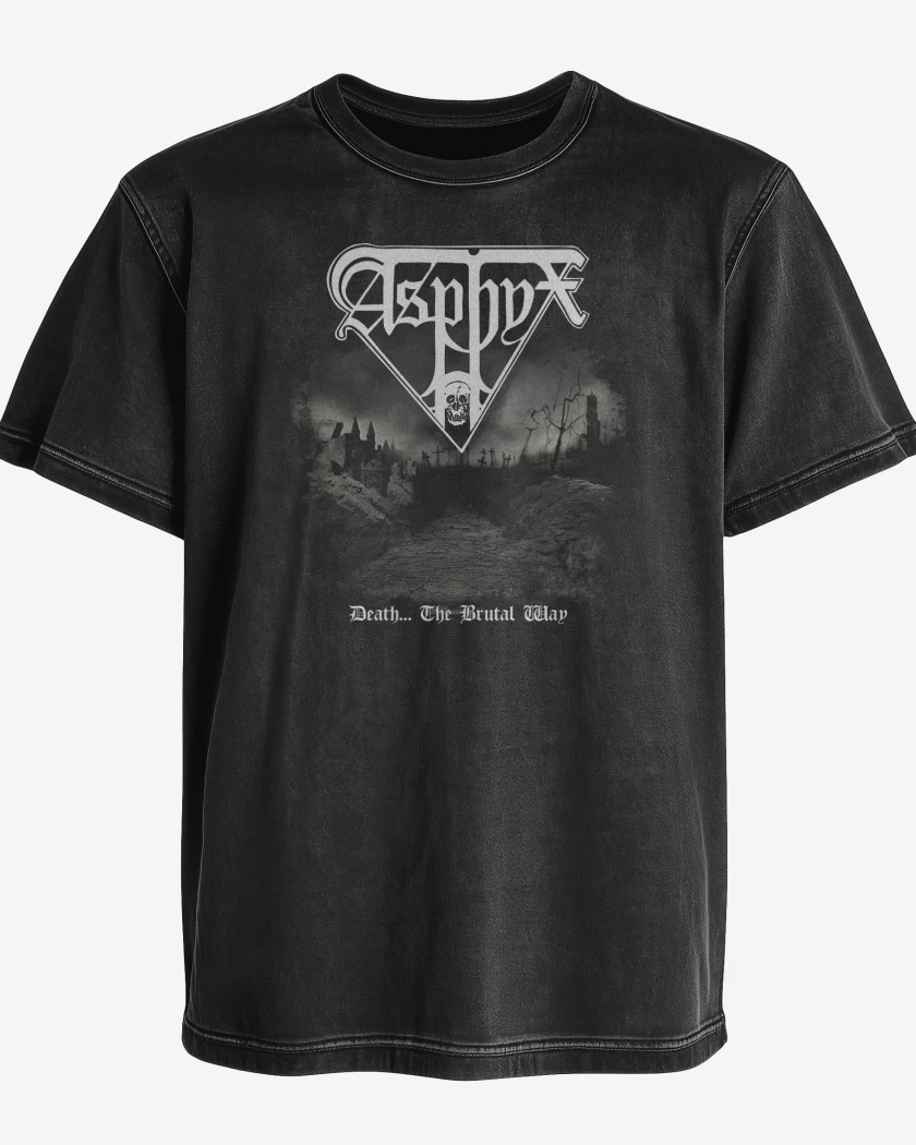 Polera desgastada Asphyx Death The Brutal Way