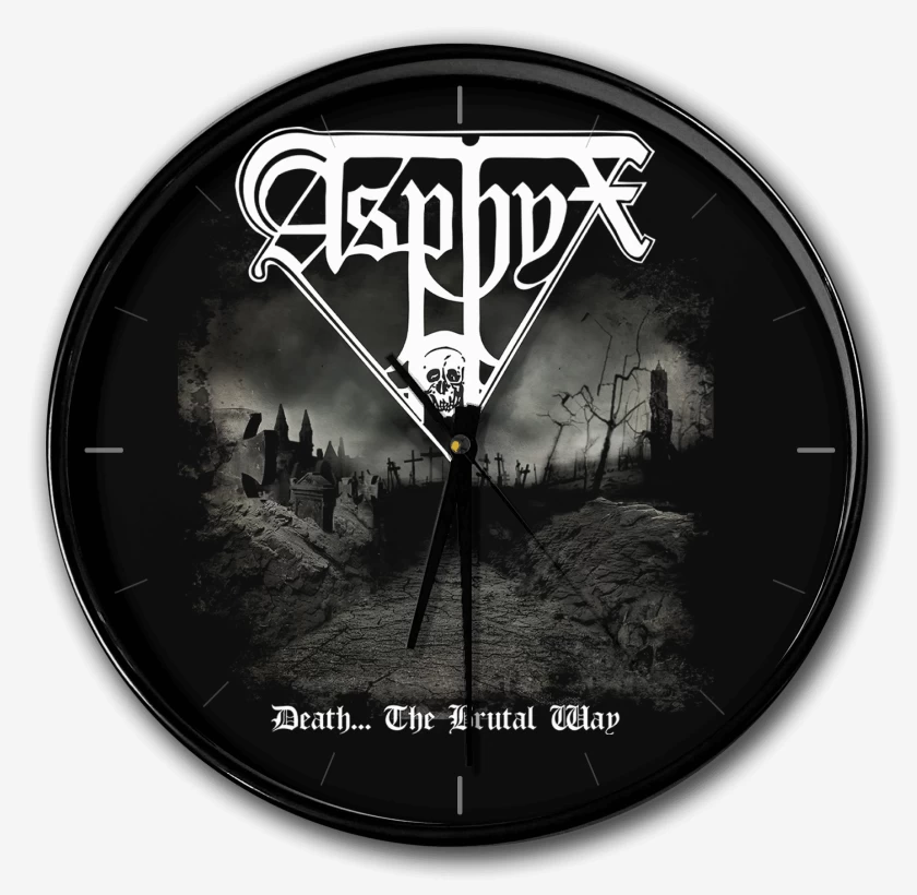 Reloj Negro de Asphyx Death The Brutal Way