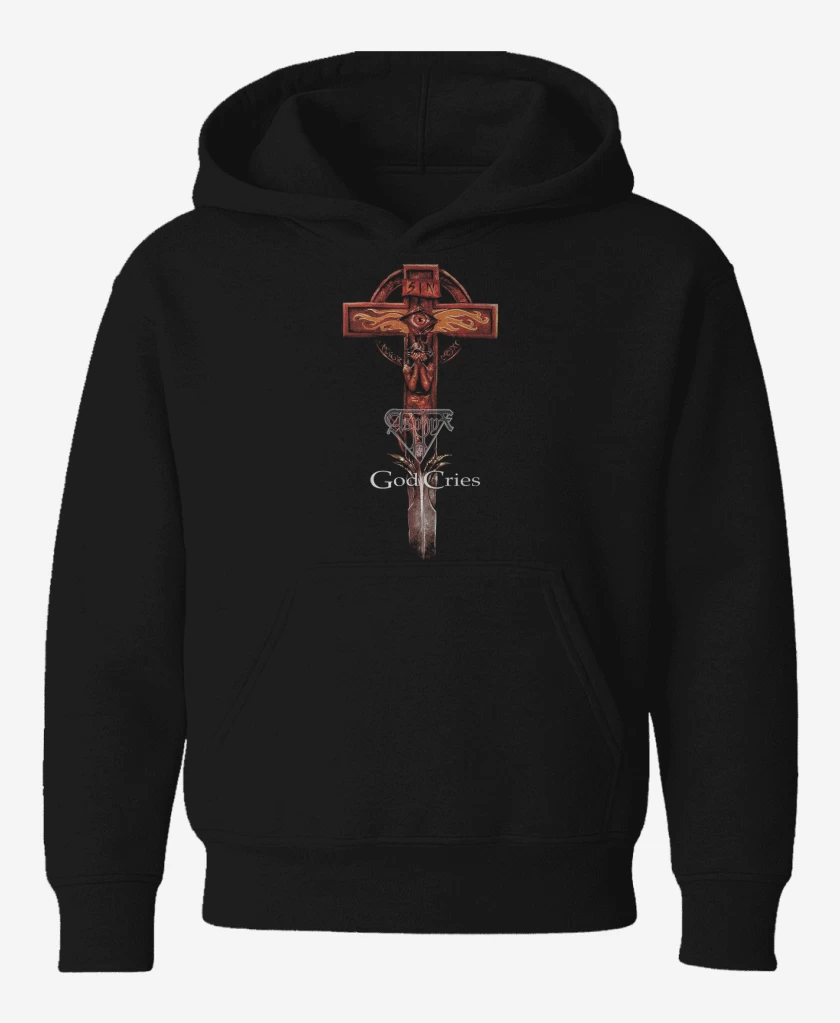 Poleron de niño Negro de Asphyx God Cries