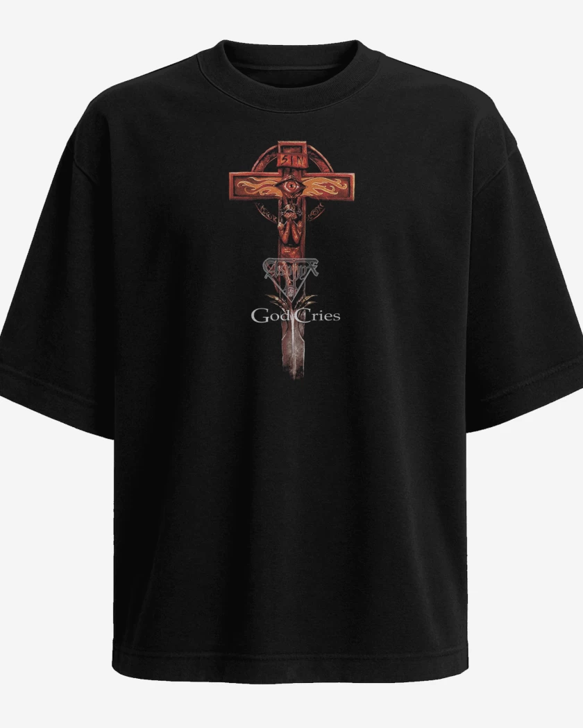 Polera Oversize Asphyx God Cries