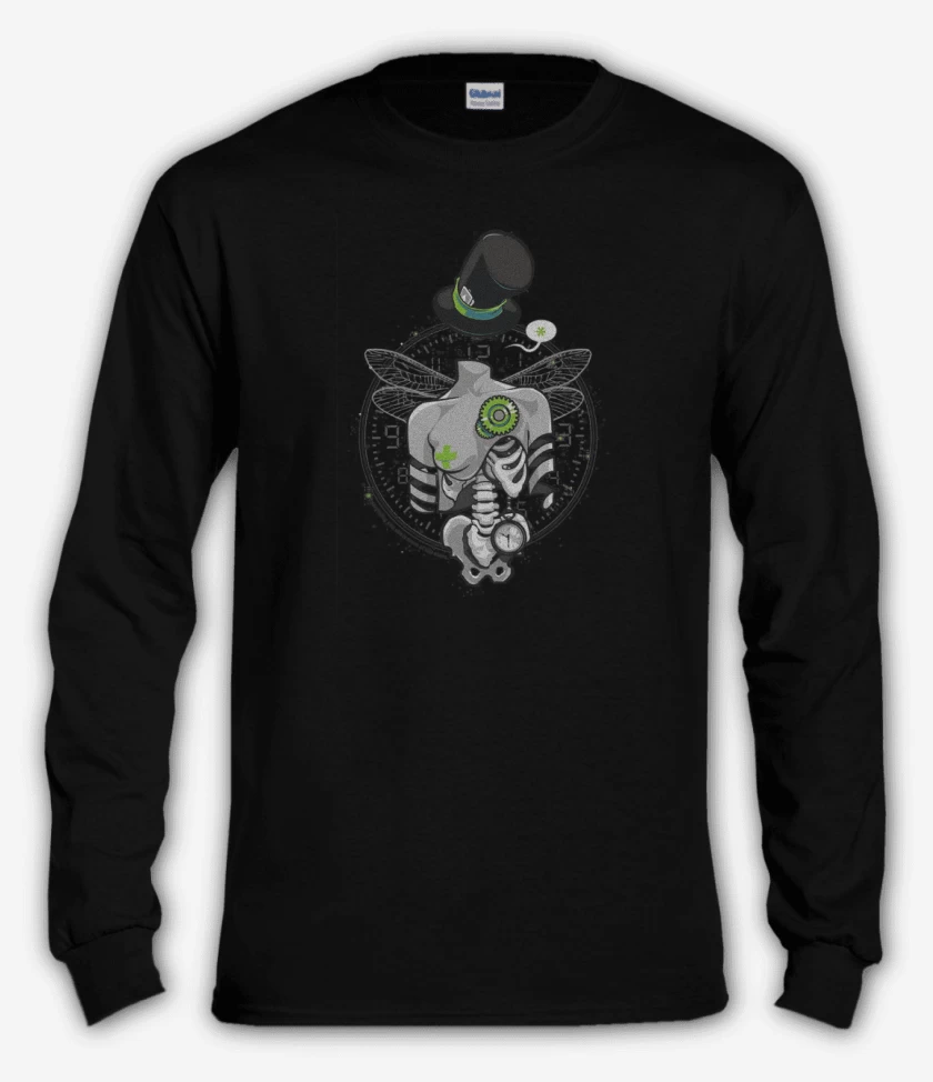Polera manga larga Negro de 380