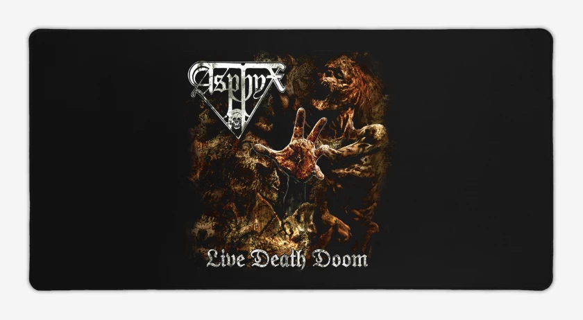 Mouse pad Gamer Negro de Asphyx Live Death Doom