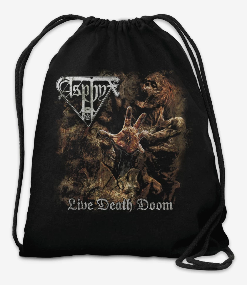 Mochila Negro de Asphyx Live Death Doom