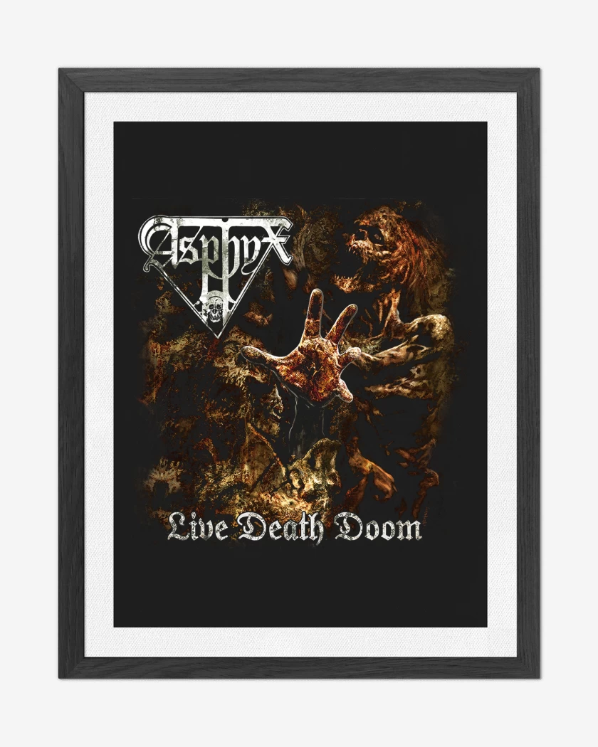 Cuadro decorativo Negro de Asphyx Live Death Doom