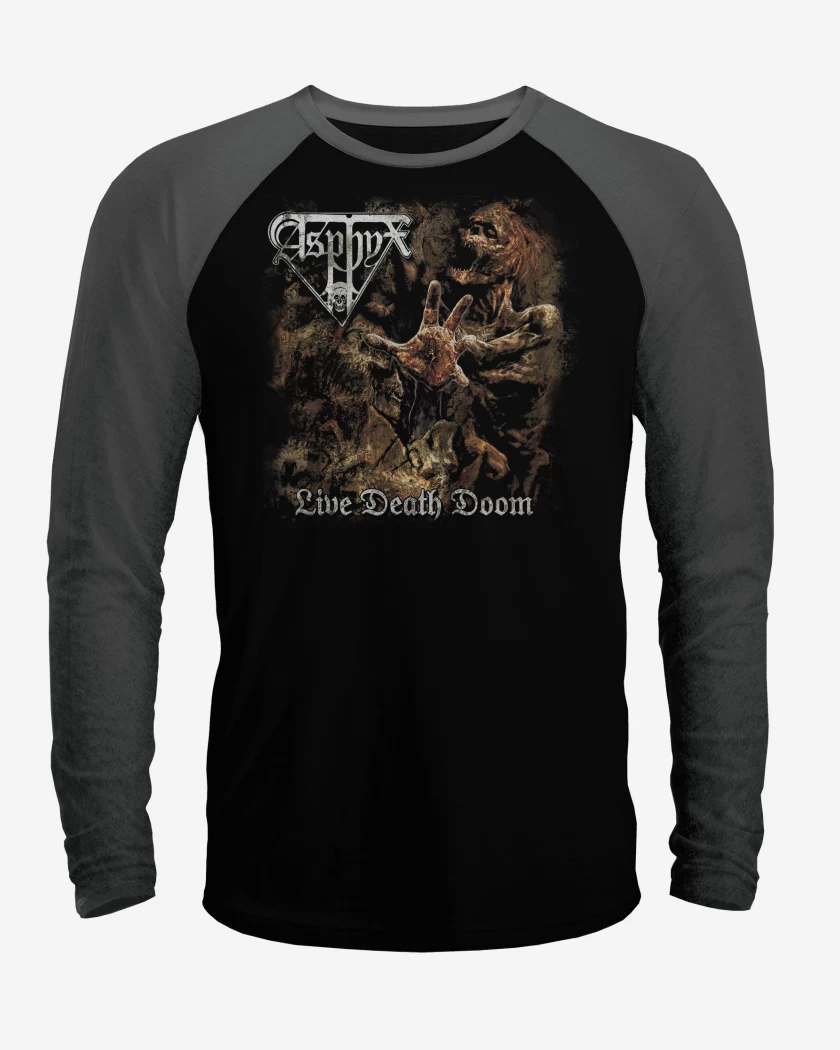 Polera Raglan Asphyx Live Death Doom