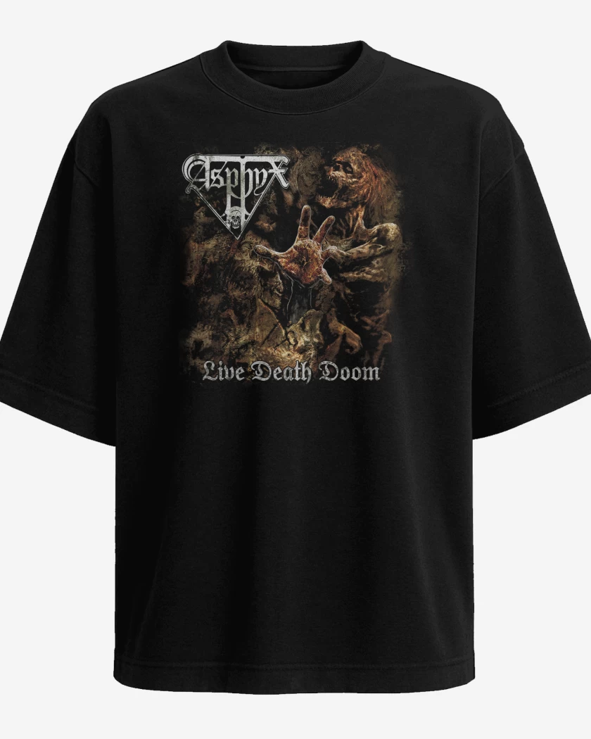 Polera Oversize Asphyx Live Death Doom