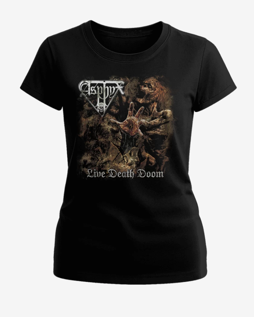 Polera de Mujer Negro de Asphyx Live Death Doom
