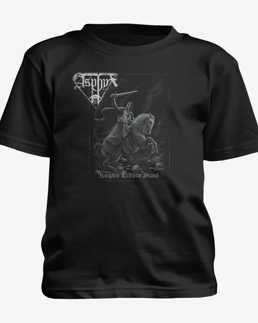 Polera de niño Negro de Asphyx Knights Templar Stand
