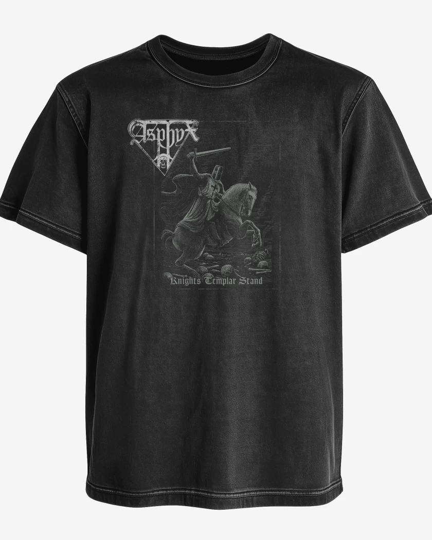 Polera desgastada Asphyx Knights Templar Stand