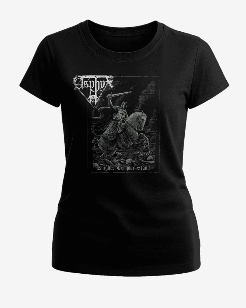 Polera de Mujer Negro de Asphyx Knights Templar Stand