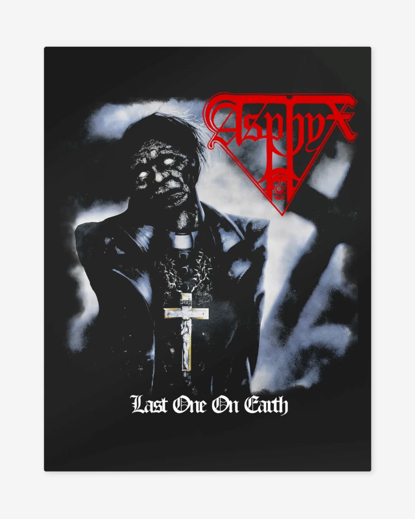 Print metalico Negro de Asphyx Last One on Earth