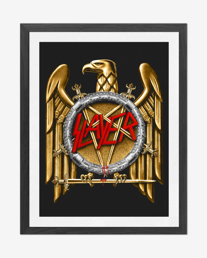 Cuadro decorativo Negro de Slayer Aguila Dorada