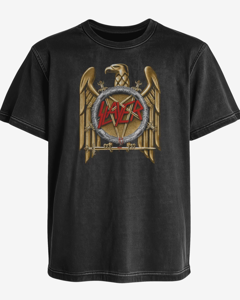 Polera desgastada Slayer Aguila Dorada