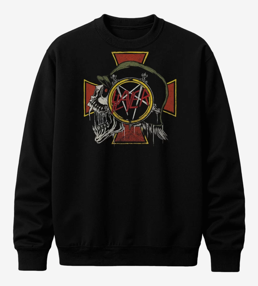 Poleron polo Negro de Slayer Slaytanic