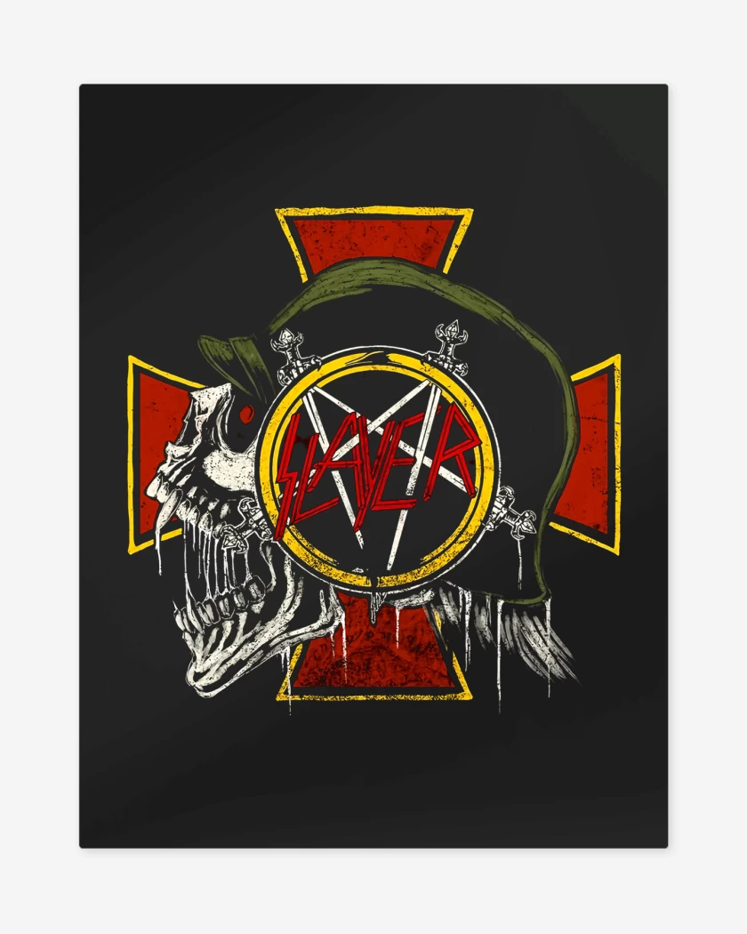 Print metalico Negro de Slayer Slaytanic