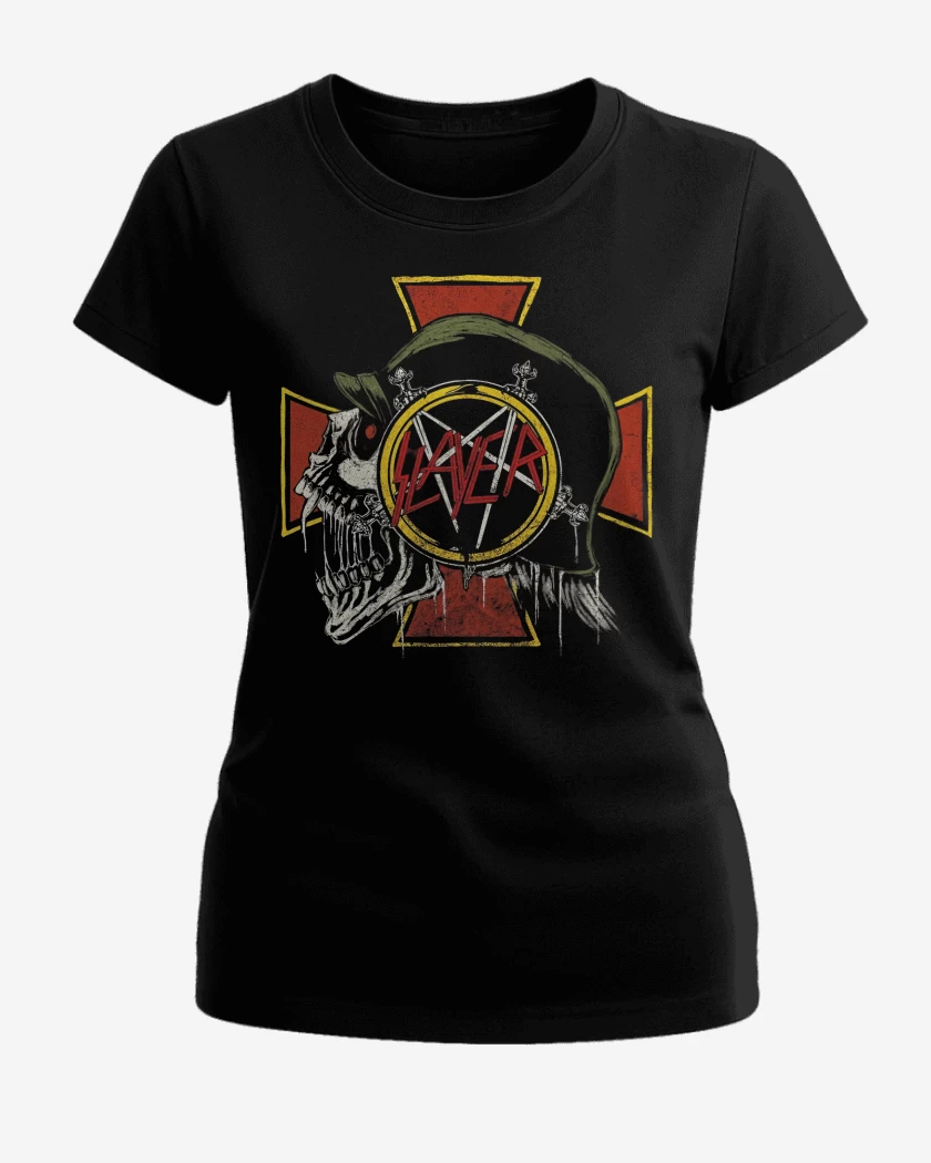 Polera de Mujer Negro de Slayer Slaytanic