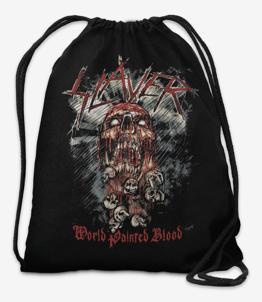 Mochila Negro de Slayer World Painted Blood