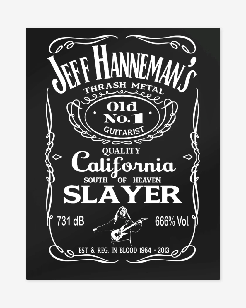 Print metalico Negro de Jeff Hannemans Slayer