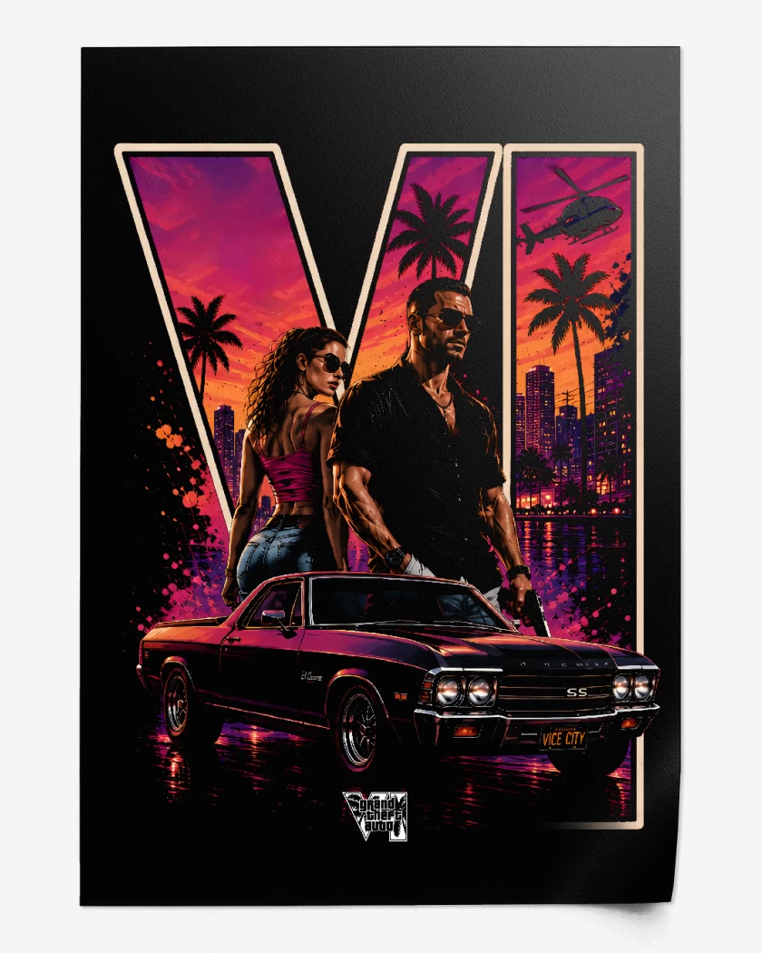 Print Grand theft Auto VI