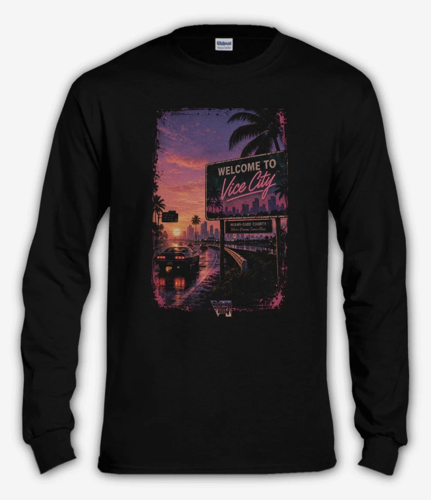 Polera manga larga Welcome to Vicy City