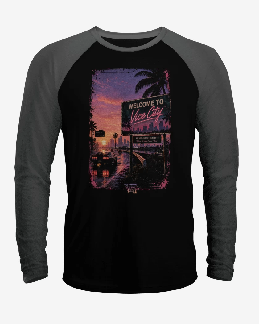 Polera Raglan Welcome to Vicy City