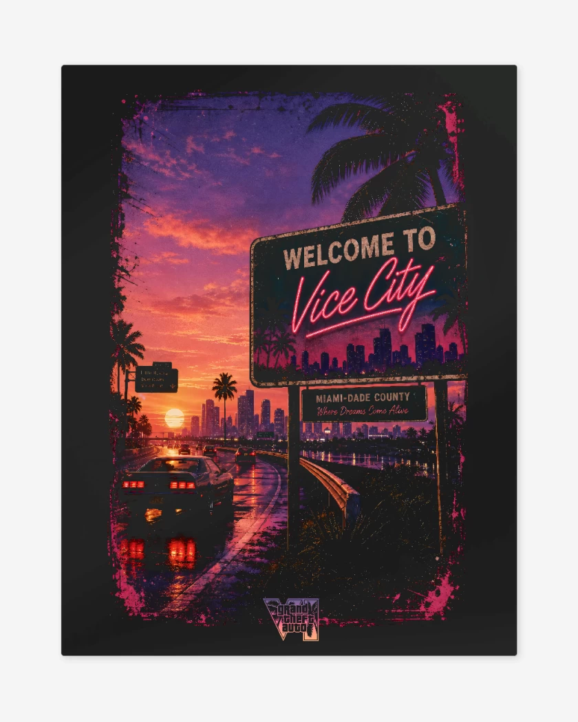 Print metalico Welcome to Vicy City