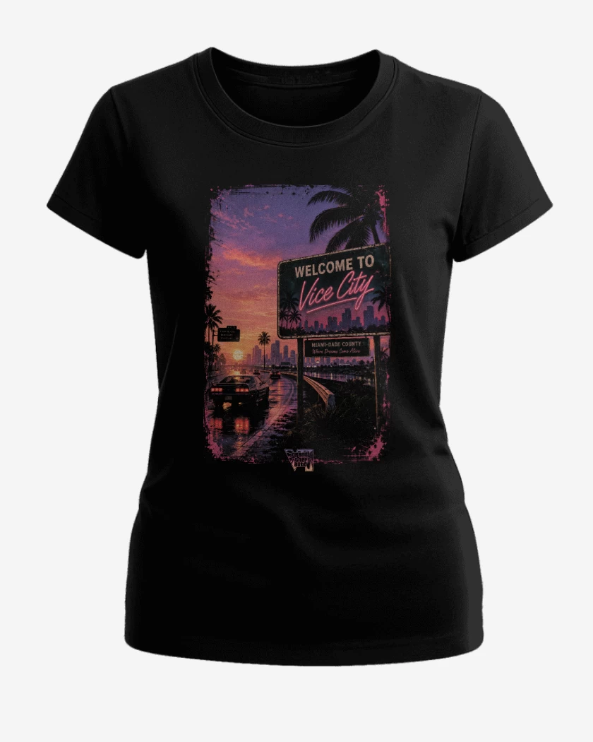 Polera de Mujer Negro de Welcome to Vicy City