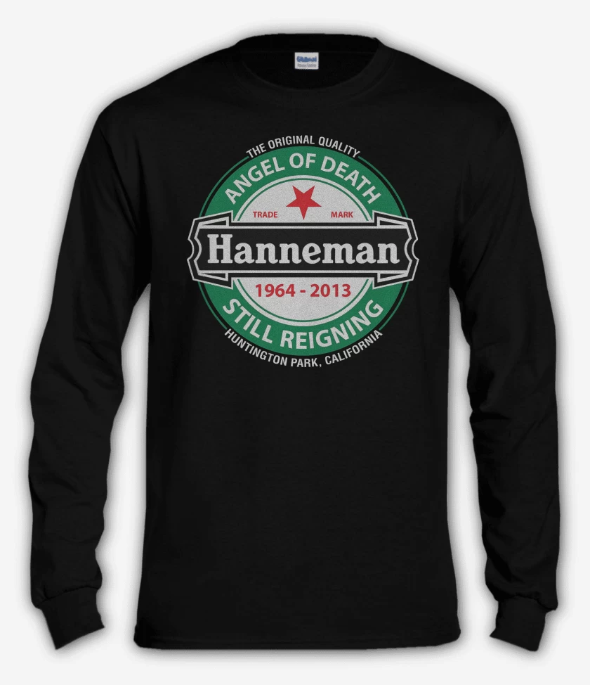 Polera manga larga Negro de Slayer Angel Of Death Hanneman