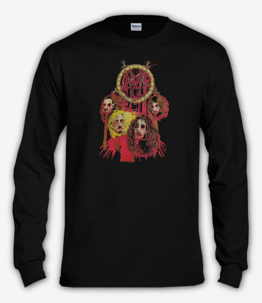 Polera manga larga Negro de Slayer Band Heads