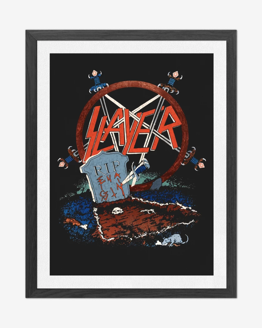 Cuadro decorativo Negro de Slayer Rest in Pain