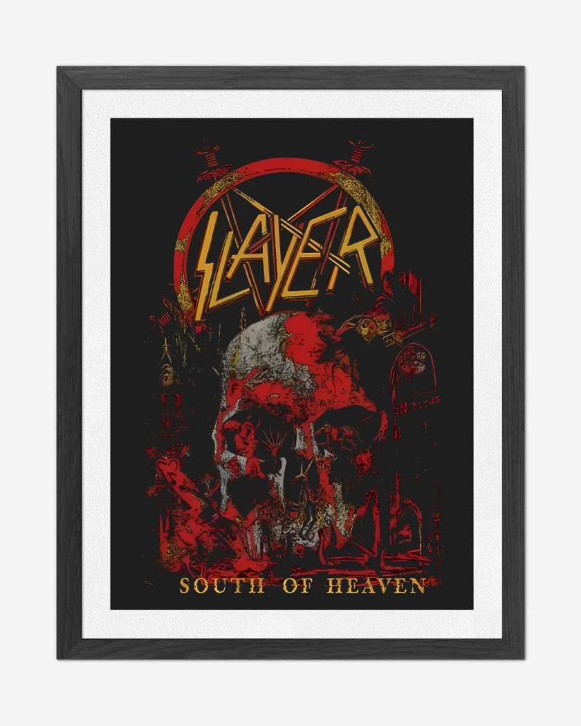 Cuadro decorativo Negro de South of Heaven Slayer