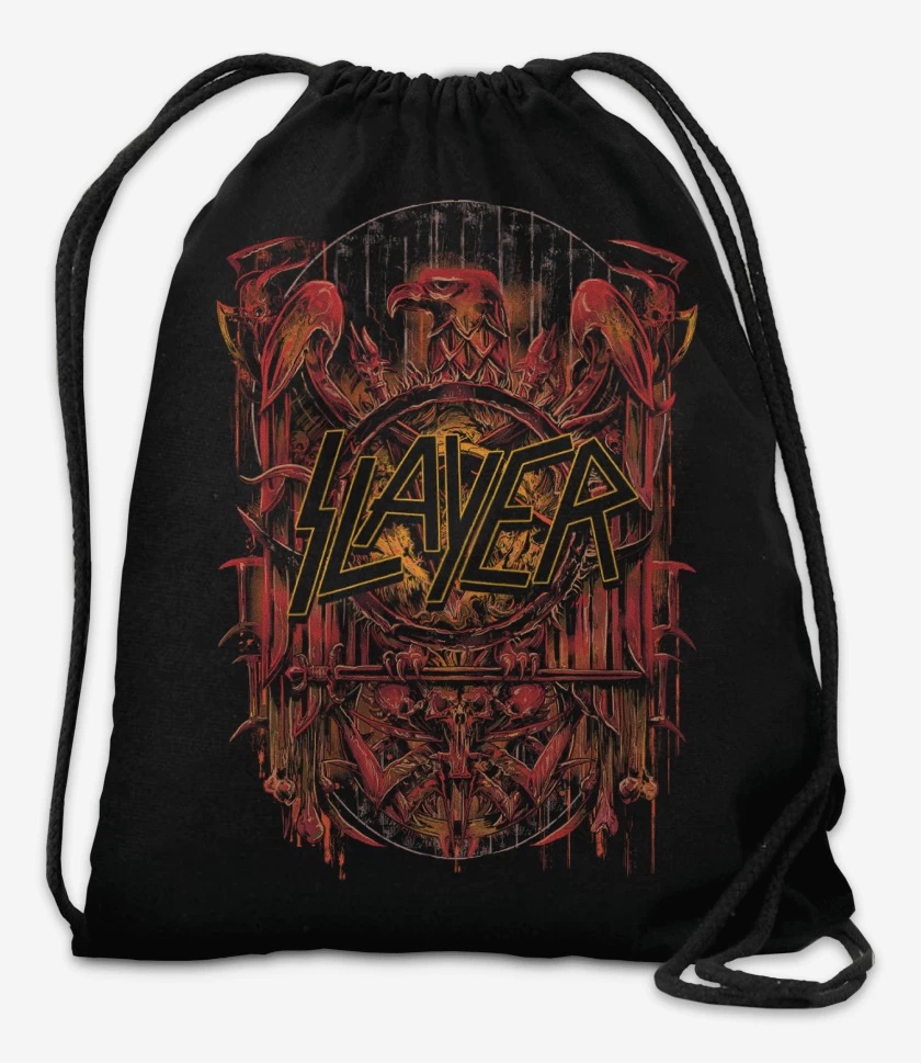 Mochila Negro de Slayer Aguila Roja