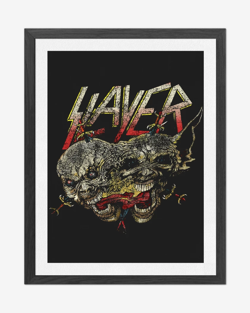 Cuadro decorativo Negro de Slayer Two Faced 