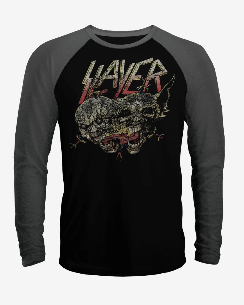 Polera Raglan Slayer Two Faced 
