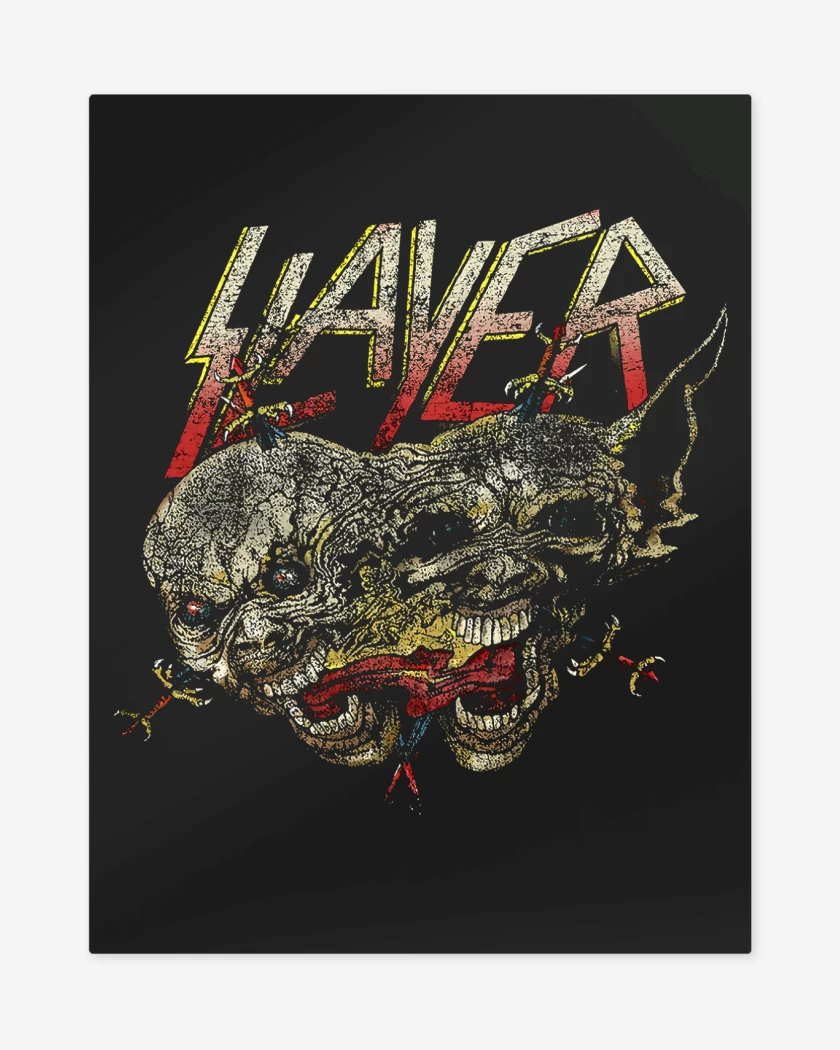 Print metalico Negro de Slayer Two Faced 