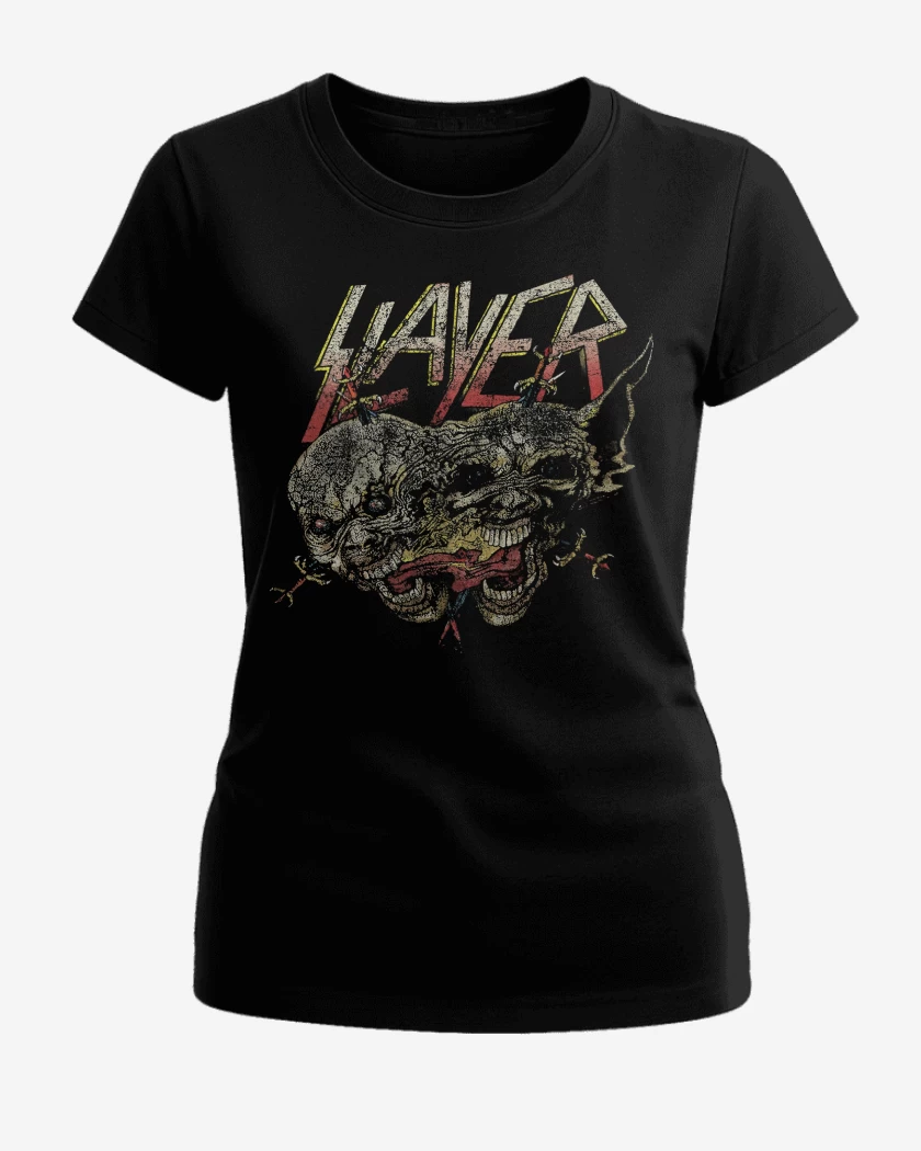 Polera de Mujer Negro de Slayer Two Faced 