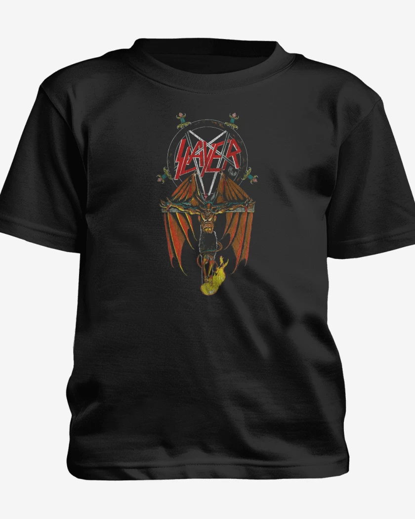 Polera de niño Negro de Slayer Cross