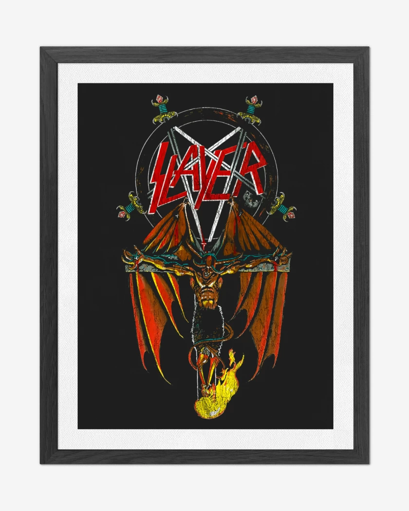 Cuadro decorativo Negro de Slayer Cross