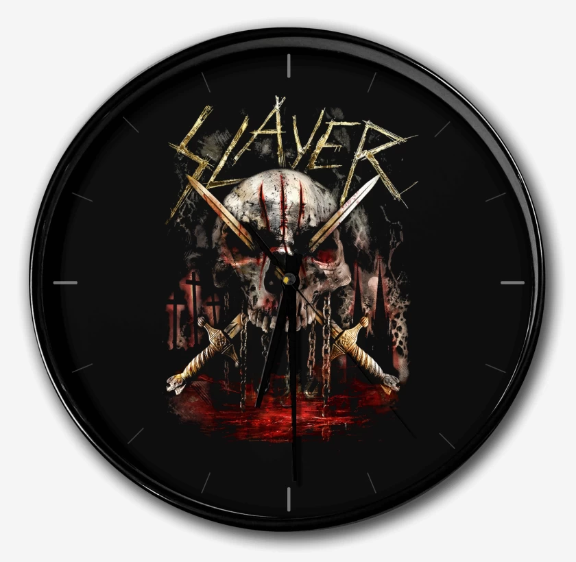 Reloj Negro de Slayer Calavera 