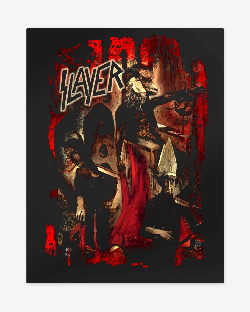 Print metalico Negro de Slayer Reign